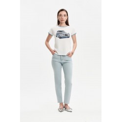 T-SHIRT VINTAGE CAR QUADRETTI - WW31108