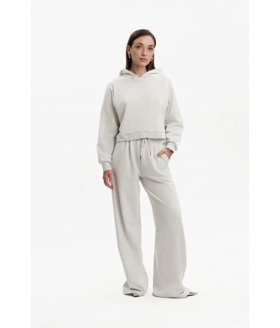 FELPA CROPPED CON CAPPUCCIO - WW31134