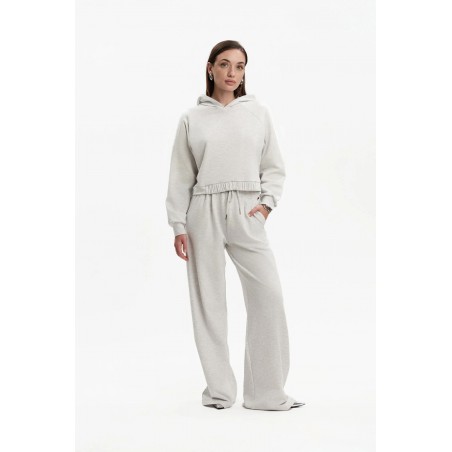 FELPA CROPPED CON CAPPUCCIO - WW31134