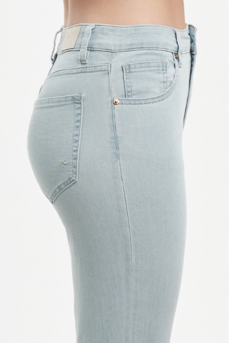 WHITE WISE OFELIA - REGULAR HIGH WAIST 7oz. - WW31202 