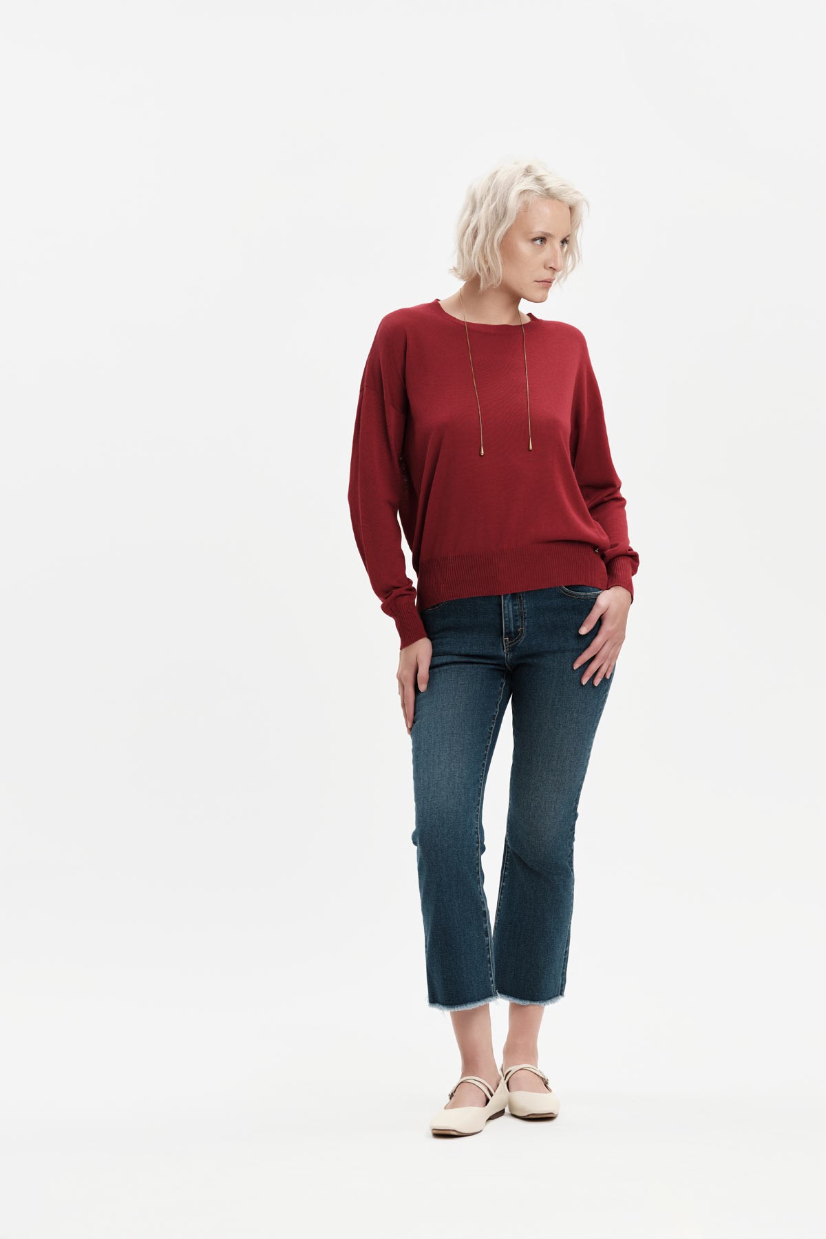 MARZIA - BOOTCUT DENIM CON FRANGE - WW31210