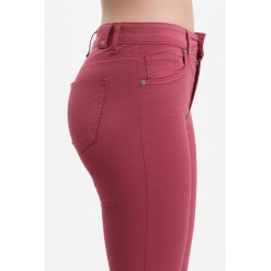 PANTALONI A ZAMPETTA SFRANGIATI GABARDINA - WW31412