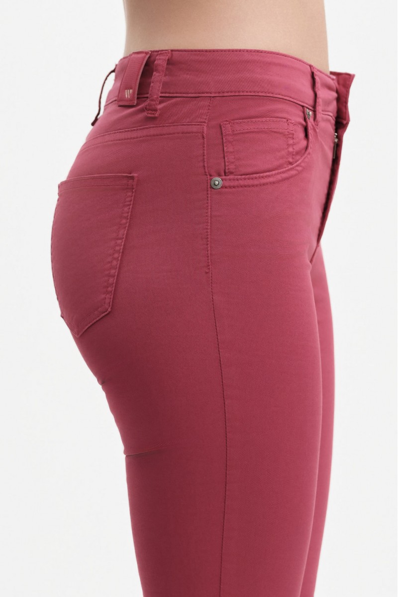 WHITE WISE PANTALONI A ZAMPETTA SFRANGIATI GABARDINA - WW31412 