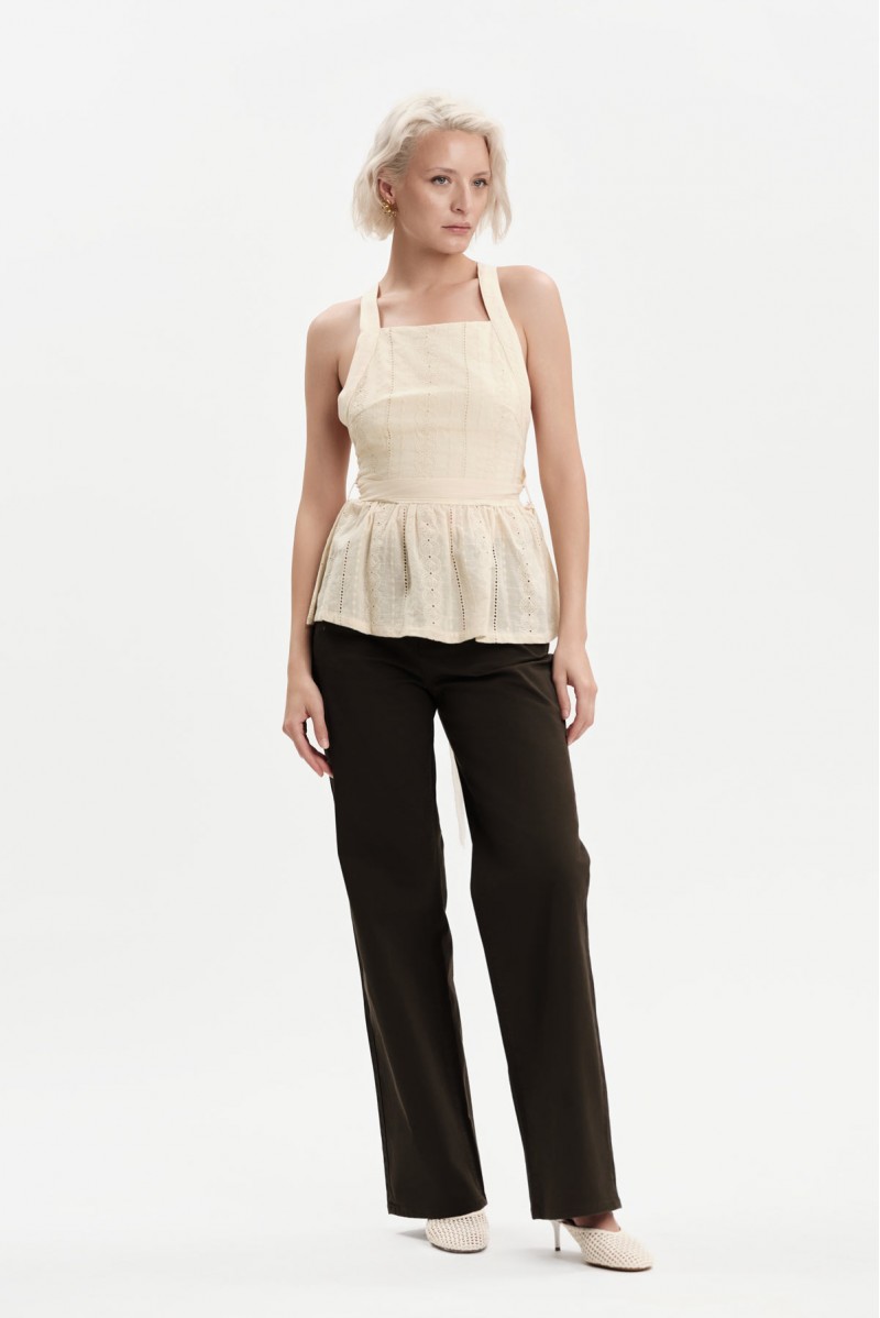 TOP SANGALLO CON BRETELLE INCROCIATE - WW31516