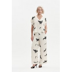 PANTALONI SVASATI FANTASIA FLOREALE - WW31540