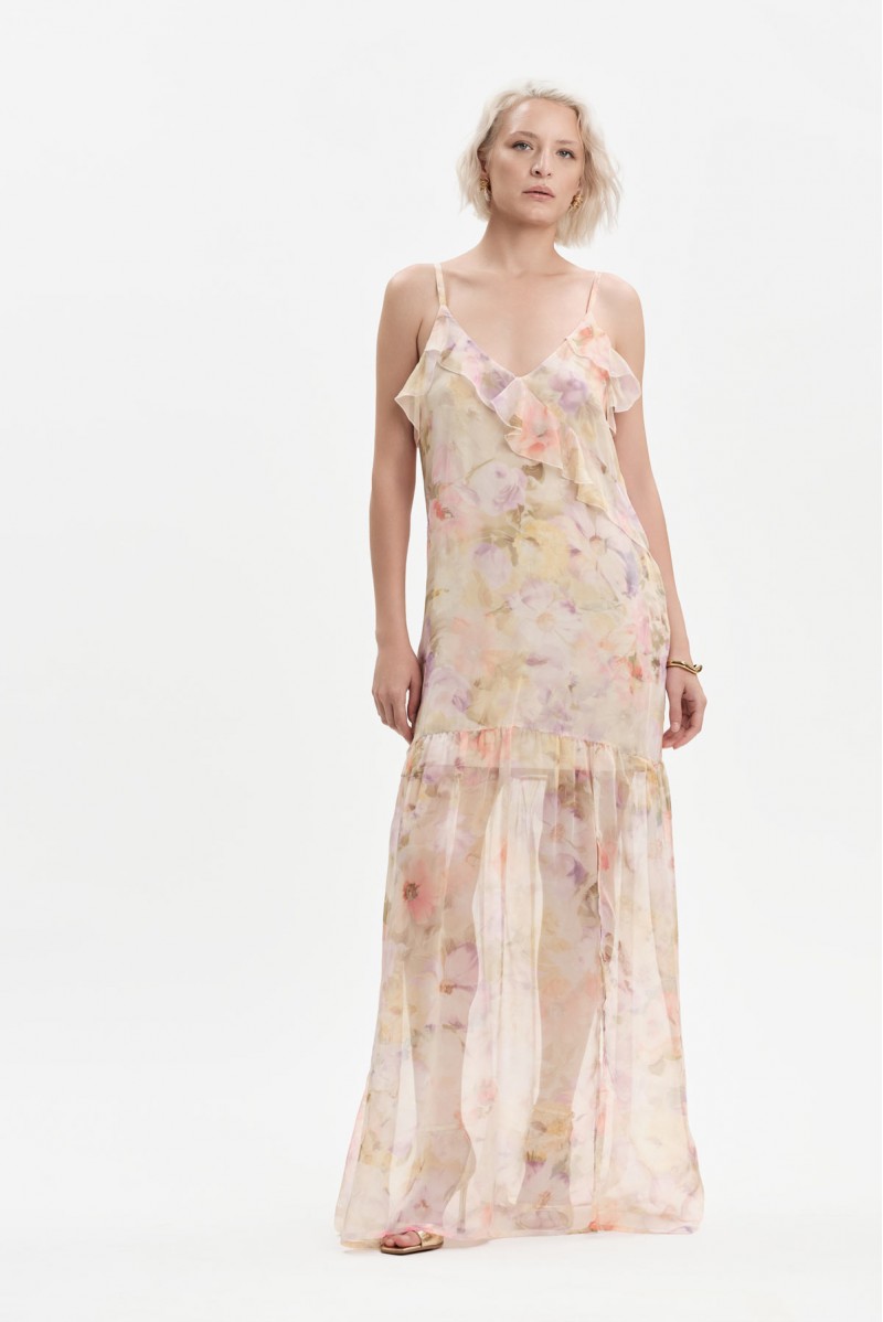 ABITO LUNGO A BALZE - WW31600