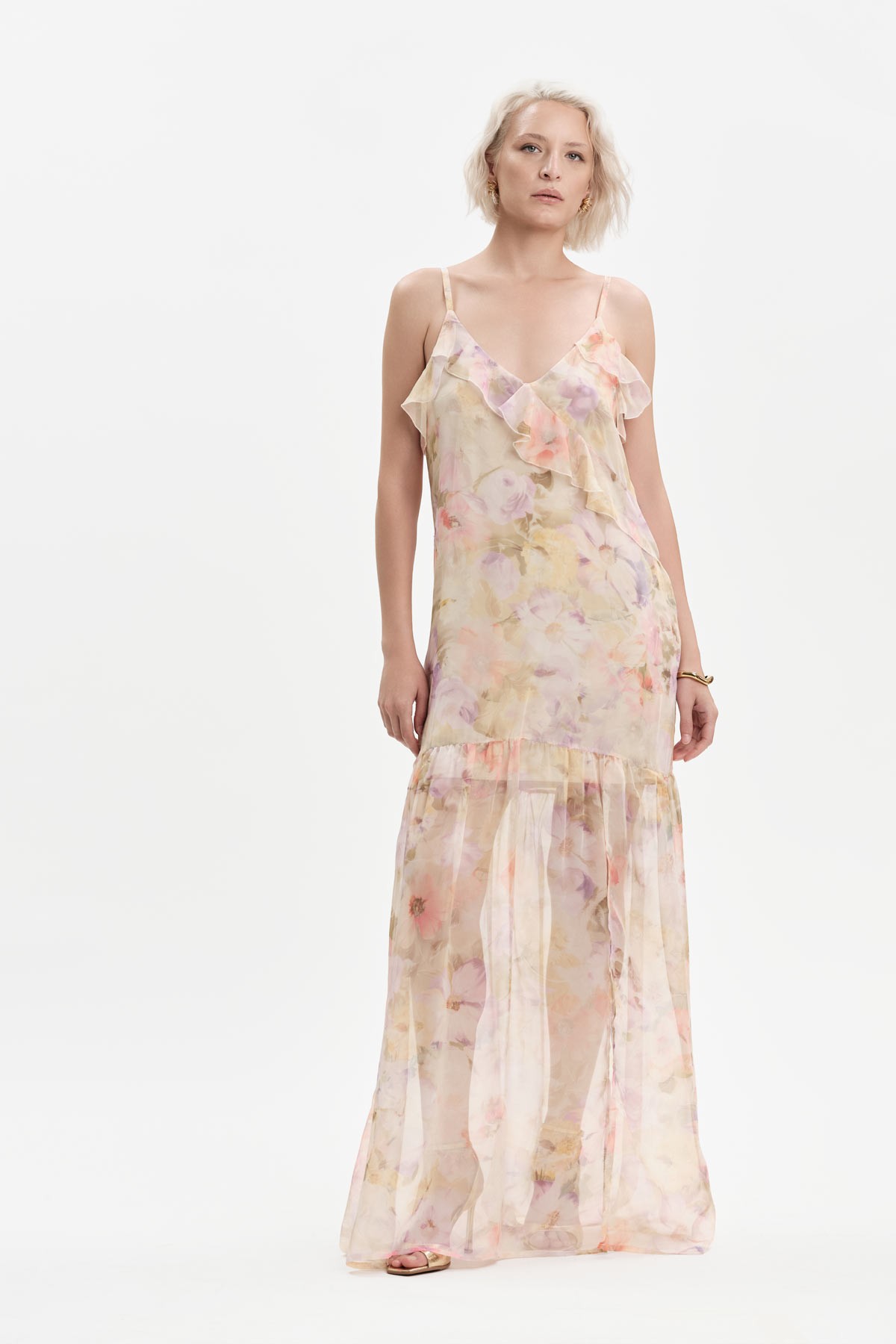 ABITO LUNGO A BALZE - WW31600