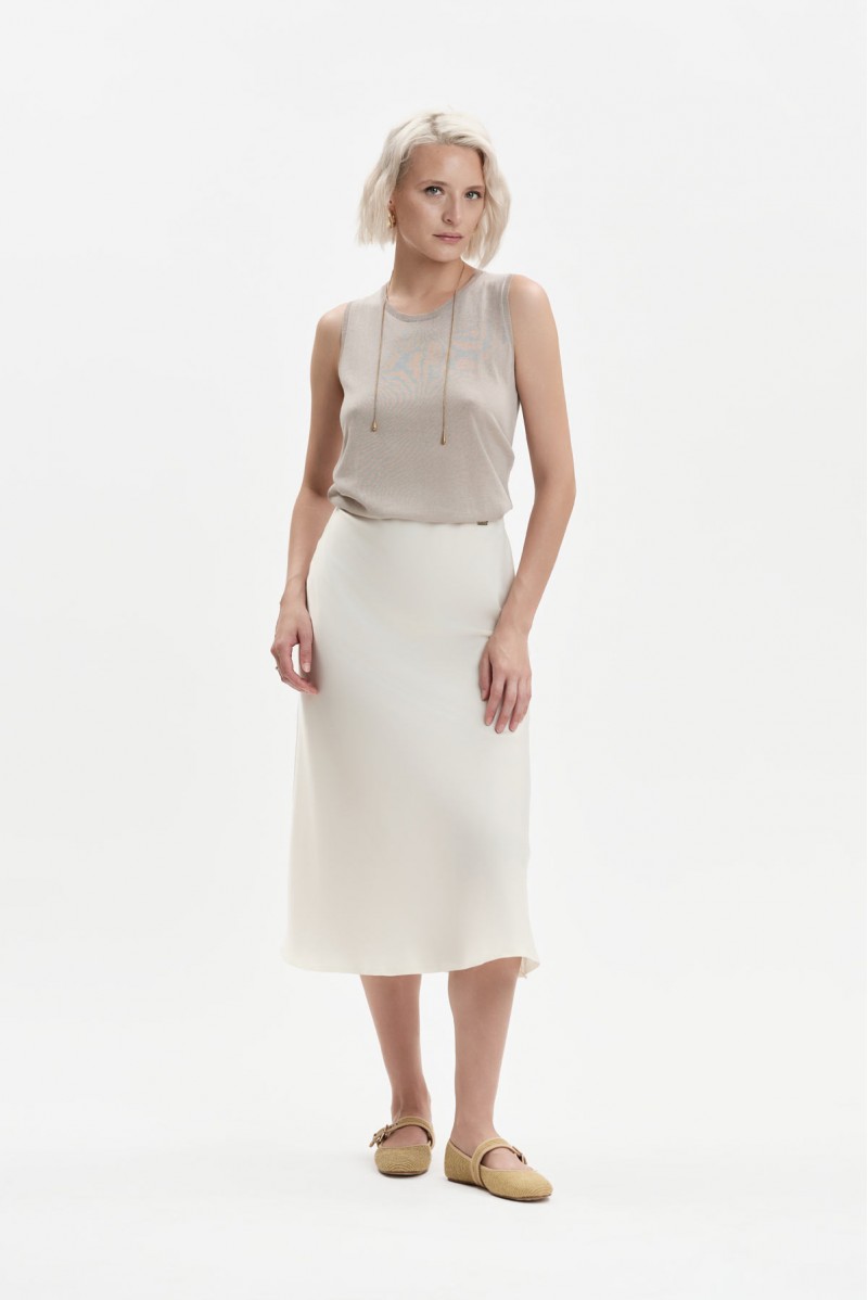 GONNA MIDI IN RASO - WW31621