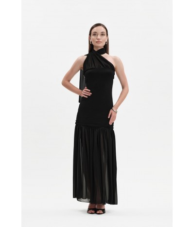 ABITO CON GONNA IN GEORGETTE - WW31663