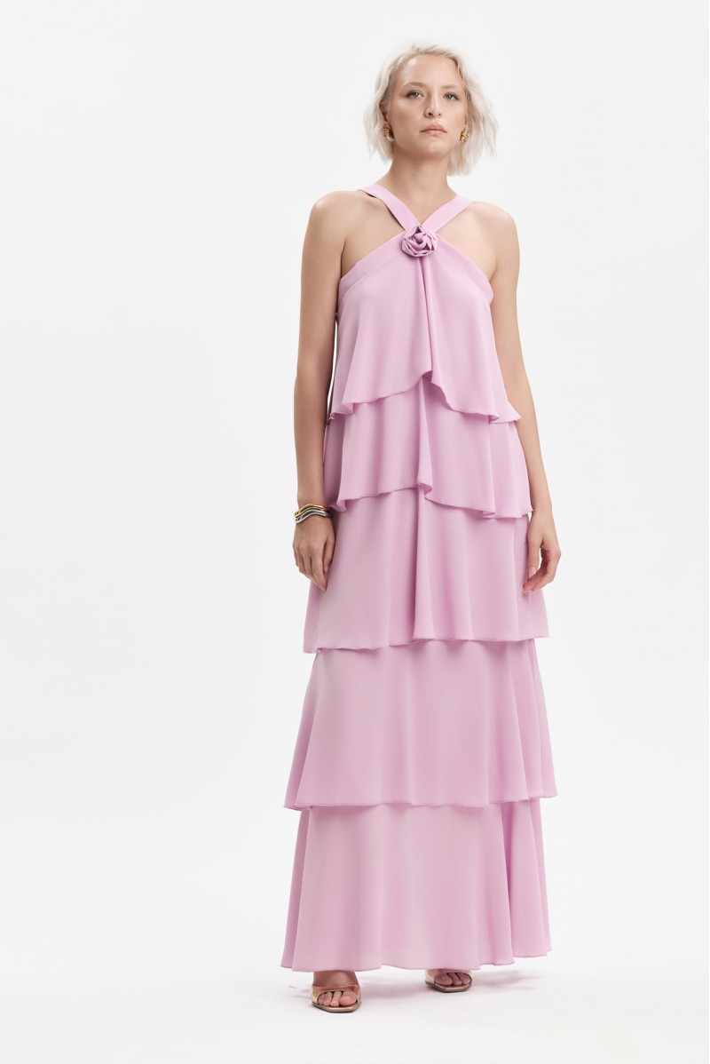 ABITO A BALZE IN GEORGETTE - WW31669