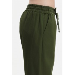 PANTALONI AMPI RISVOLTO POPELINE - WW31691