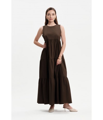 ABITO LUNGO A BALZE POPELINE - WW31695