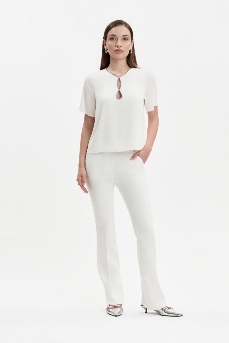 CASACCA SCOLLO STRASS - WW31725