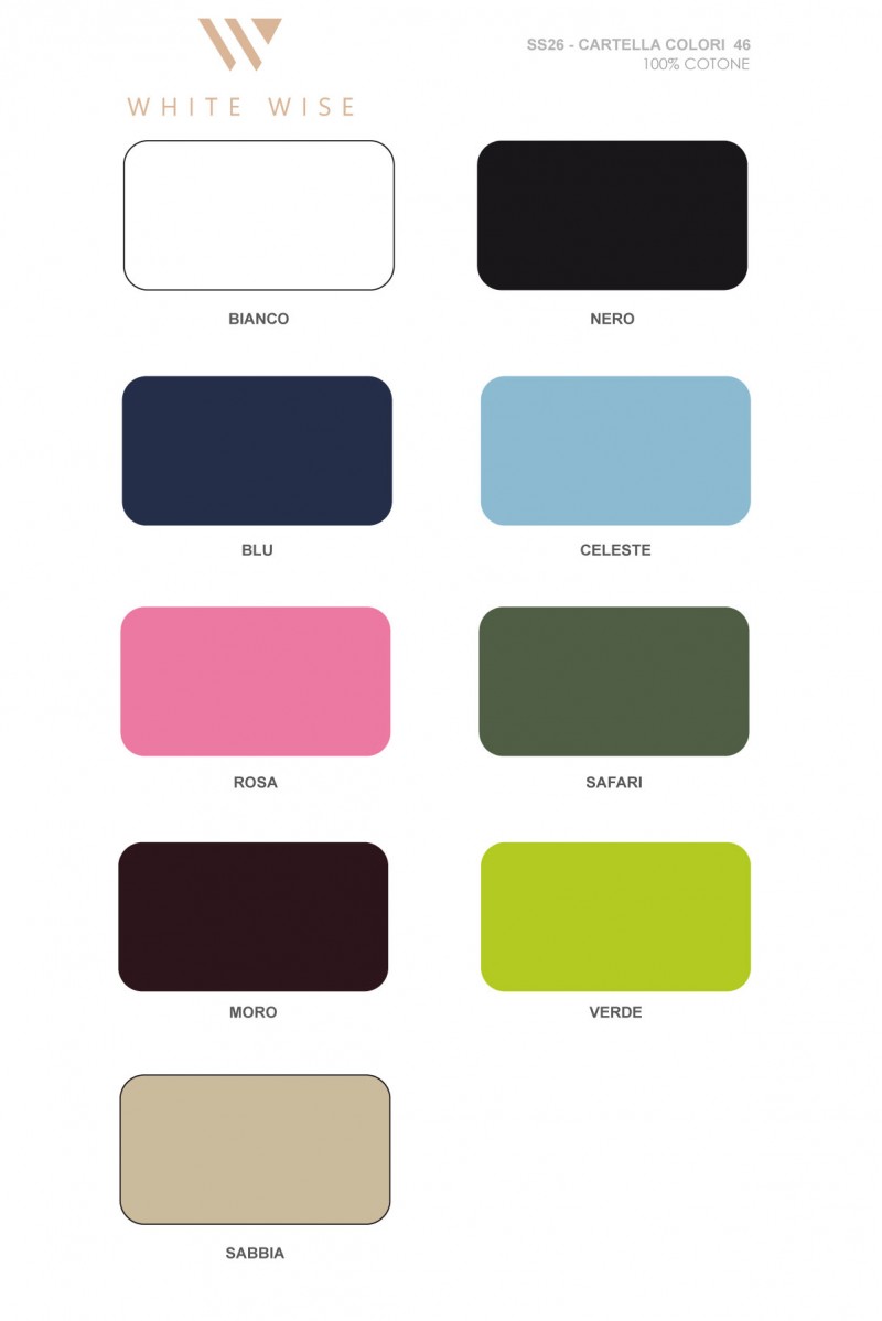 WHITE WISE BLUSA SVASATA IN POPELINE - WW31804 