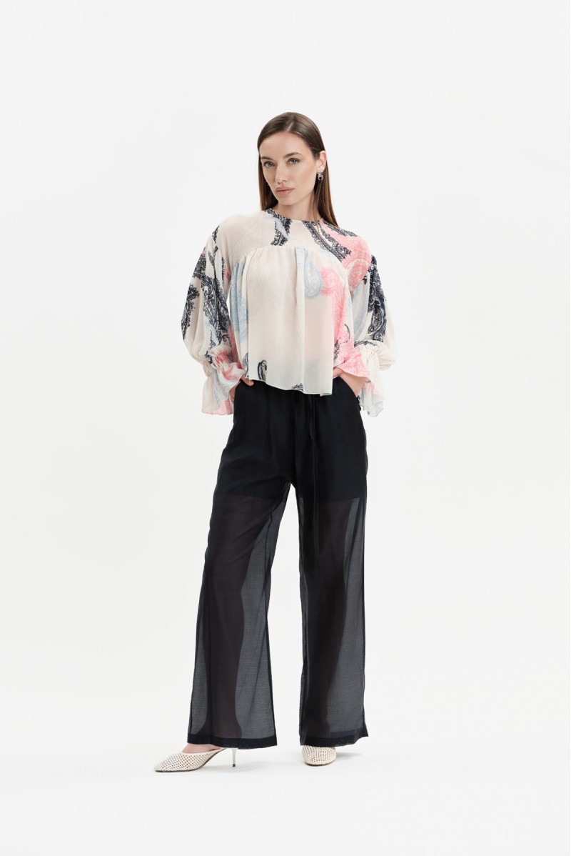 BLUSA IN GEORGETTE FANTASIA CASHMERE - WW31811