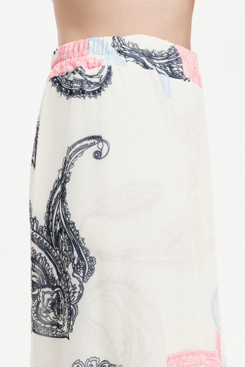 WHITE WISE PANTALONE FANTASIA IN CASHMERE - WW31813 