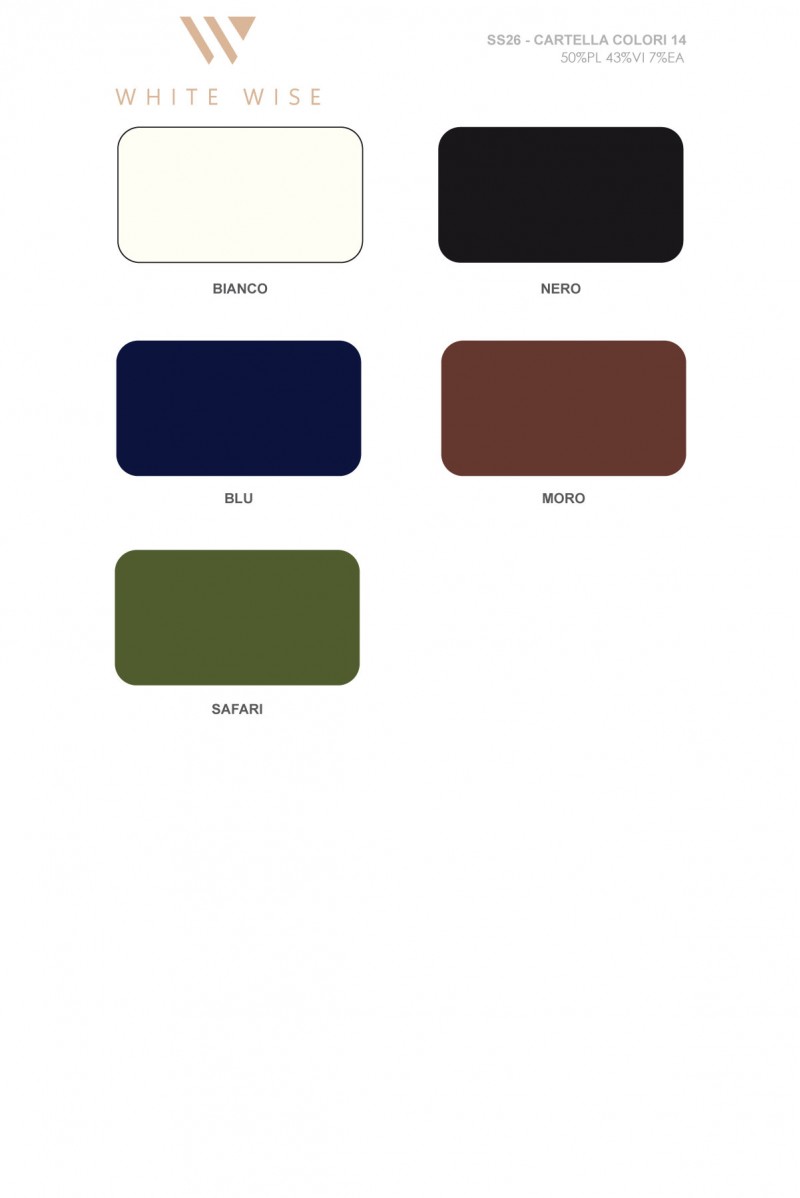 WHITE WISE MAGLIA CON SCOLLO CON A V FILO DI SCOZIA - WW31121 