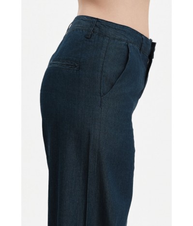 PANTALONI AMPI IN CHAMBRAY - WW31251
