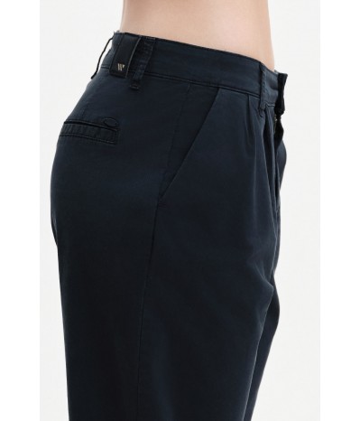 PANTALONI CON PINCES E RISVOLTO GABARDINA - WW31413