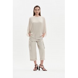 PANTALONI CARGO IN GABARDINA - WW31414