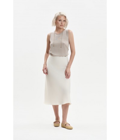 GONNA MIDI IN RASO - WW31621