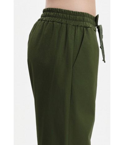 PANTALONI AMPI RISVOLTO POPELINE - WW31691