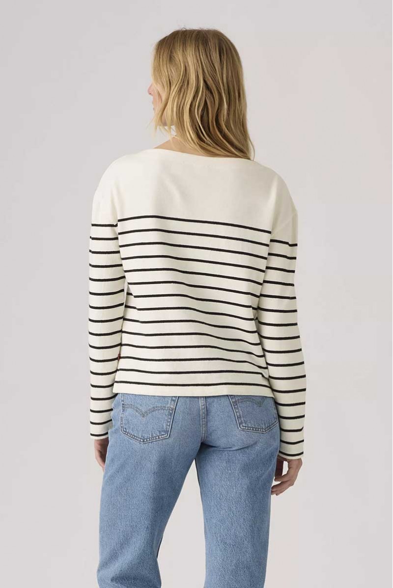 LEVIS MAGLIA SCOLLO BARCA JEANSERIA