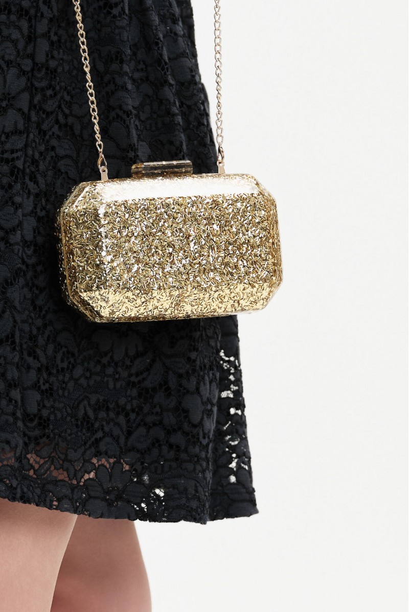 SERENA - CLUTCH RIGIDA GLITTERATA - WB31005