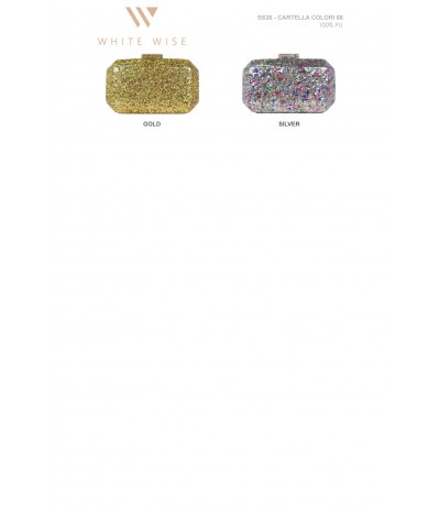 SERENA - CLUTCH RIGIDA GLITTERATA - WB31005