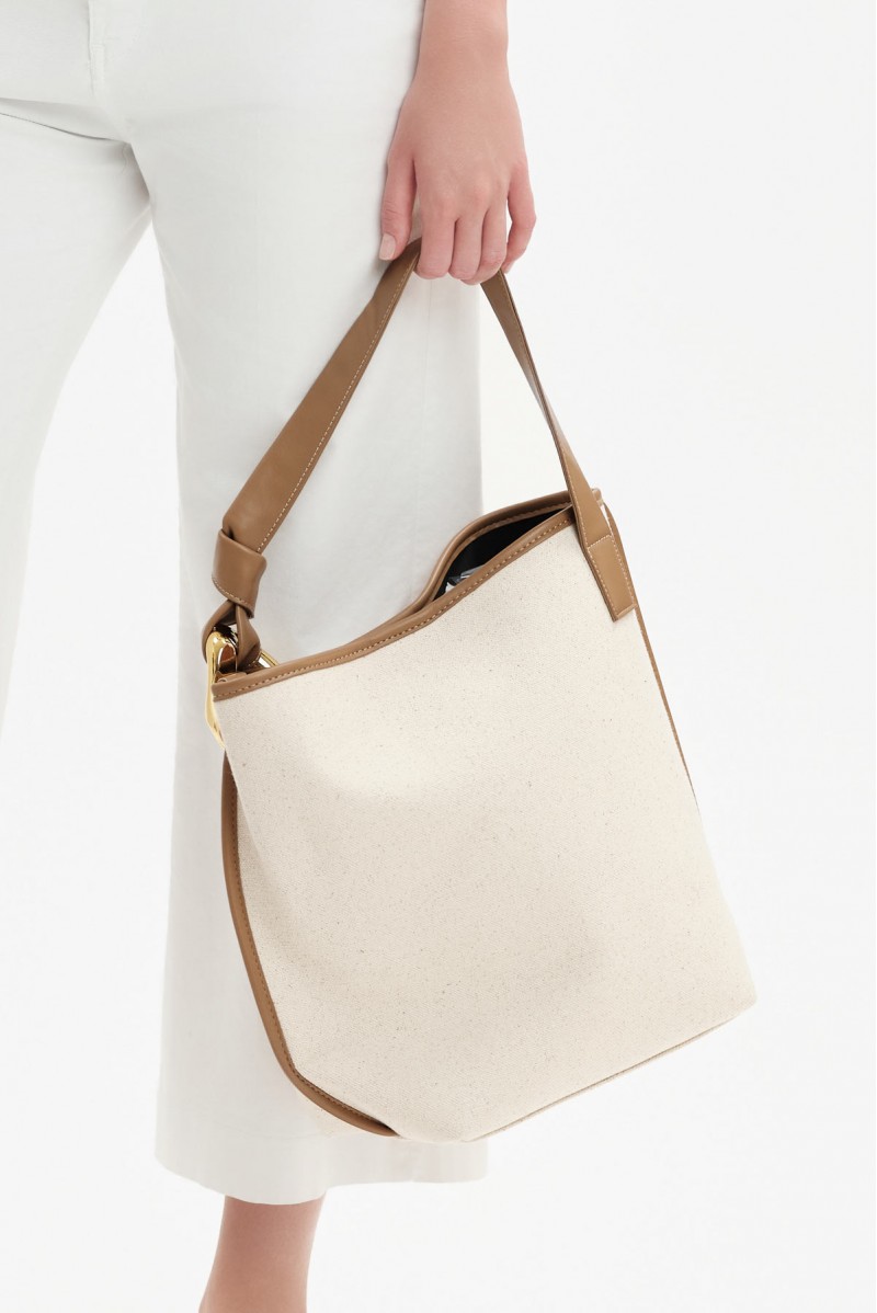 AMELIA - TOTE BAG IN TELA CON CATENA - WB31006