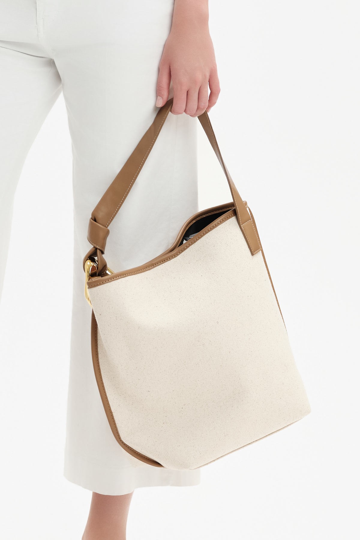 AMELIA - TOTE BAG IN TELA CON CATENA - WB31006