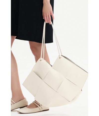 VANESSA - BORSA A SPALLA IN ECOPELLE INTRECCIATA - WB31008