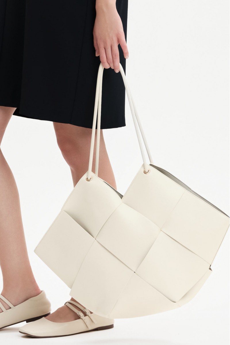 VANESSA - BORSA A SPALLA IN ECOPELLE INTRECCIATA - WB31008