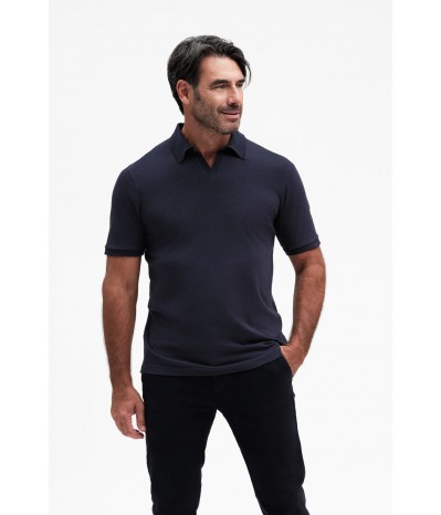 POLO DERBY MANICA CORTA MISTO LINO - WU31012