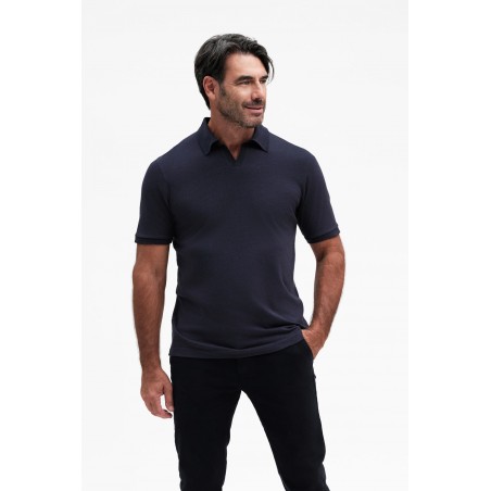 POLO DERBY MANICA CORTA MISTO LINO - WU31012