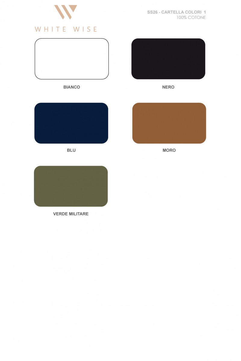 WHITE WISE T SHIRT A MANICA CORTA ICE COTTON - WU31020 