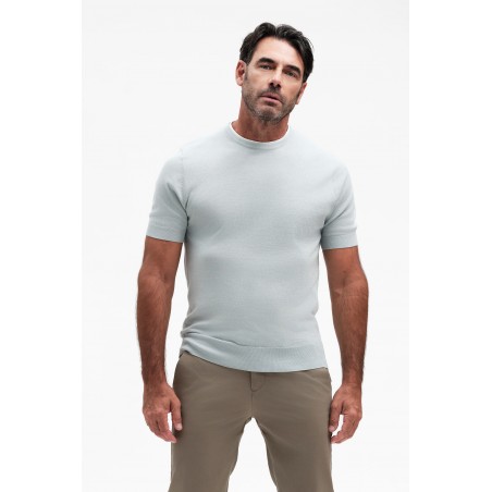 GIROCOLLO MANICA CORTA TAGLIO VIVO COTONE GG14 - WU31059