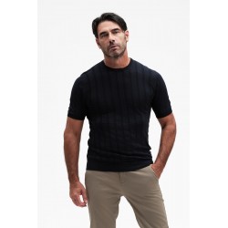 GIROCOLLO MANICA CORTA COSTA PIATTA COTONE GG14 - WU31081