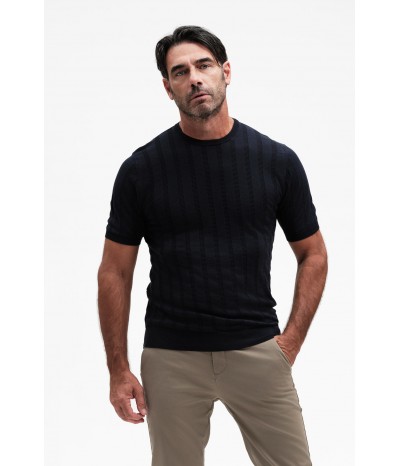 GIROCOLLO MANICA CORTA COSTA PIATTA COTONE GG14 - WU31081