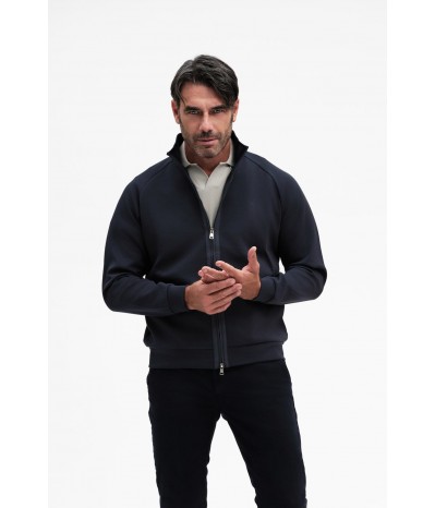 FELPA CON ZIP E PISTAGNA - WU31151