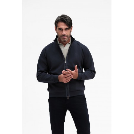 FELPA CON ZIP E PISTAGNA - WU31151