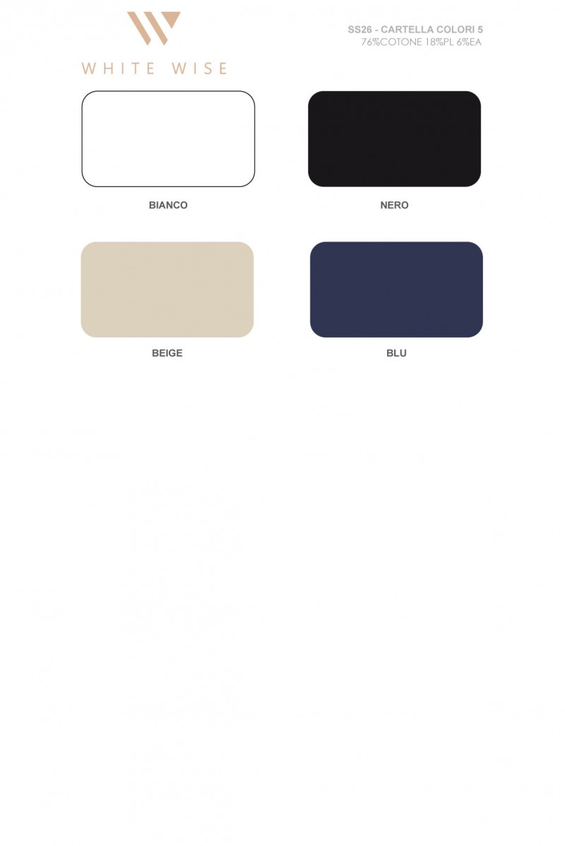 WHITE WISE FELPA CON ZIP E PISTAGNA - WU31151 