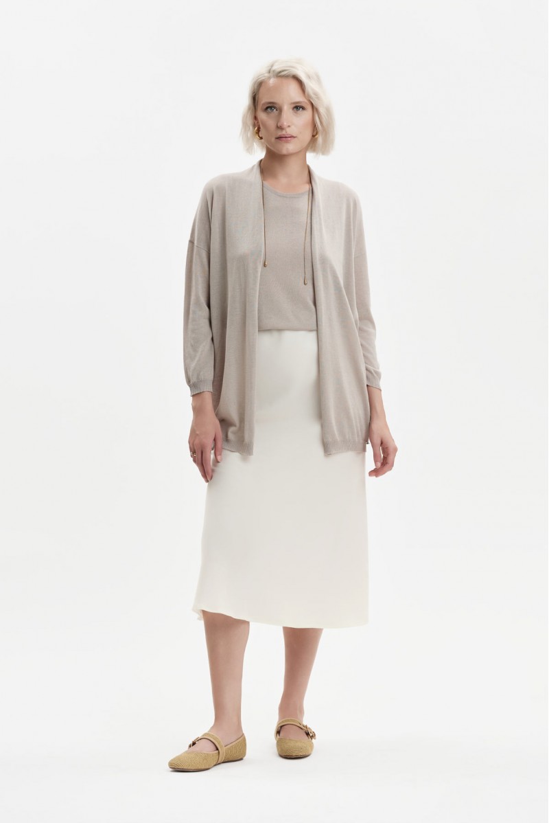 WHITE WISE CANOTTA IN MAGLIA VISCOSA SETA - WW31002 