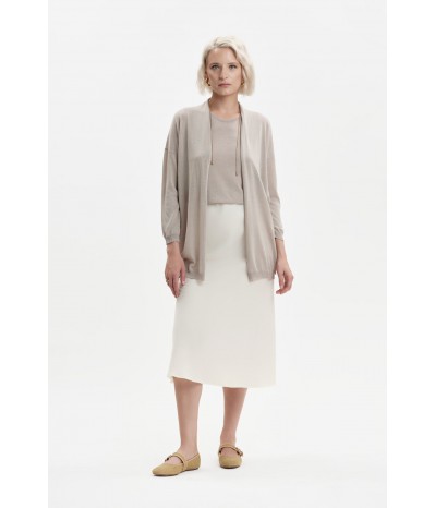 CARDIGAN APERTO IN VISCOSA SETA - WW31006