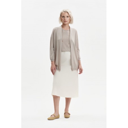 CARDIGAN APERTO IN VISCOSA SETA - WW31006