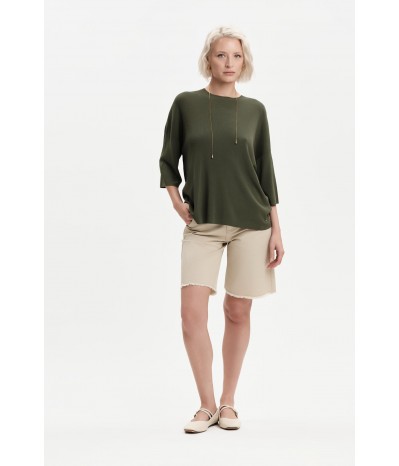 T-SHIRT IN MAGLIA OVERSIZE - WW31012