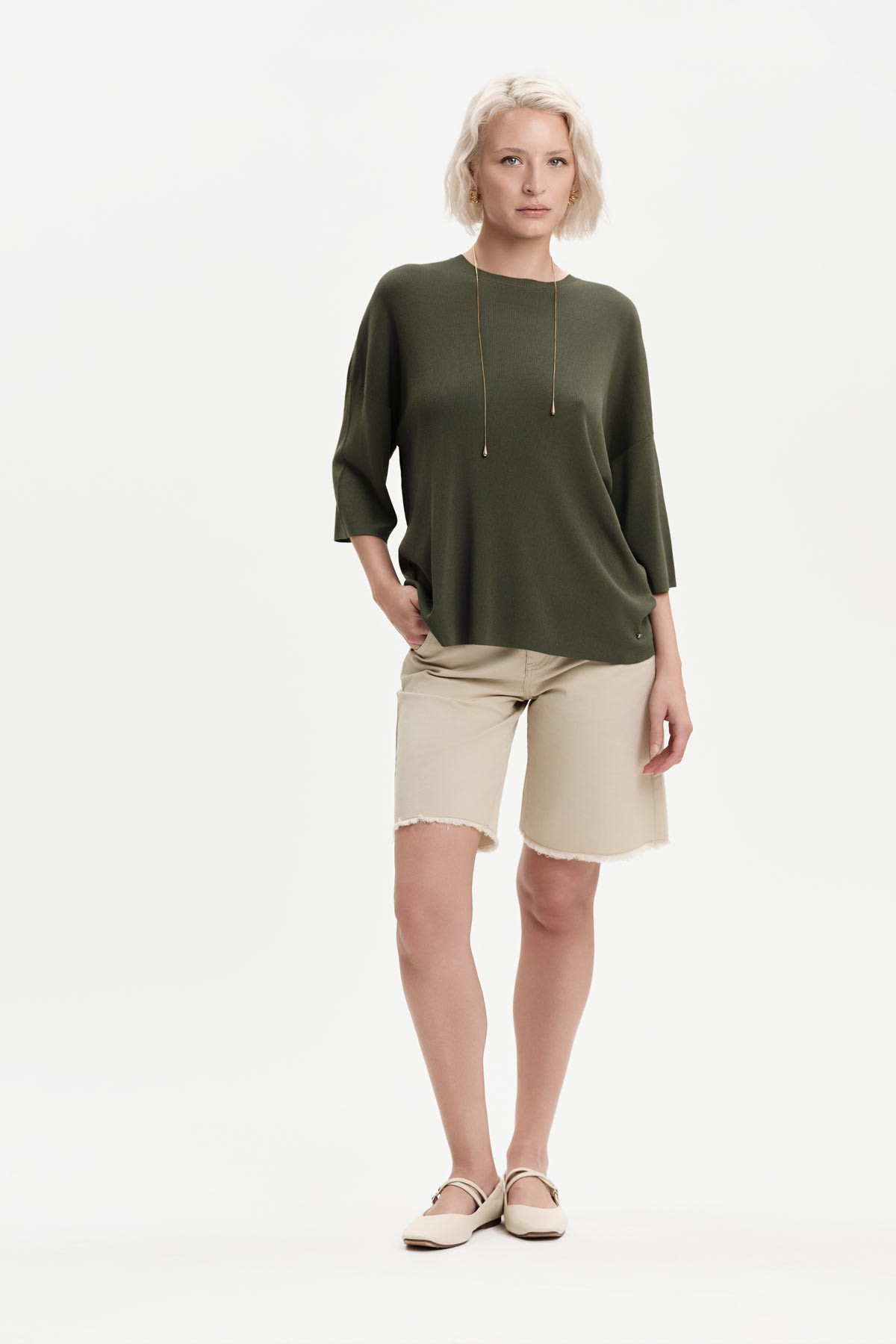 T-SHIRT IN MAGLIA OVERSIZE - WW31012