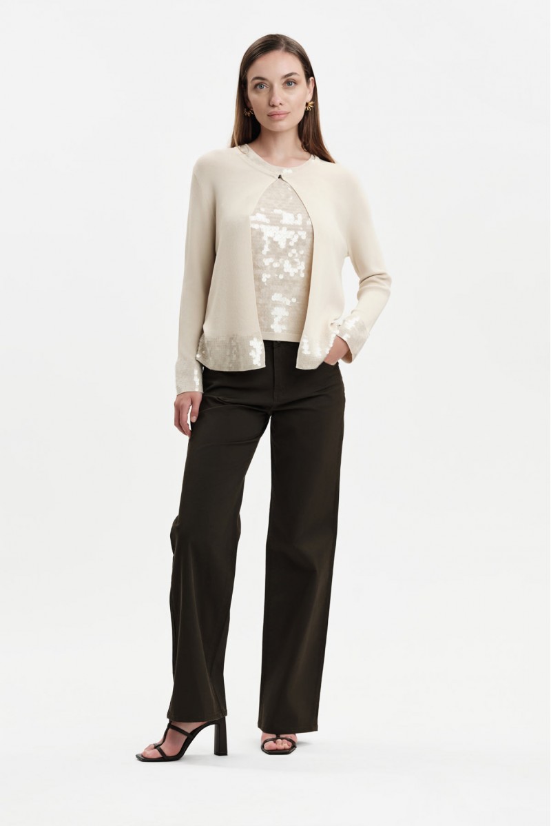 CARDIGAN CON PAILLETTES - WW31028_A