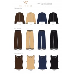 CAMICIA IN MAGLIA CON PIPING - WW31090