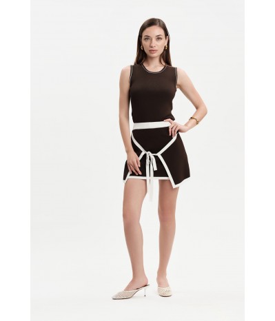 CANOTTA IN MAGLIA CON PIPING - WW31091_A